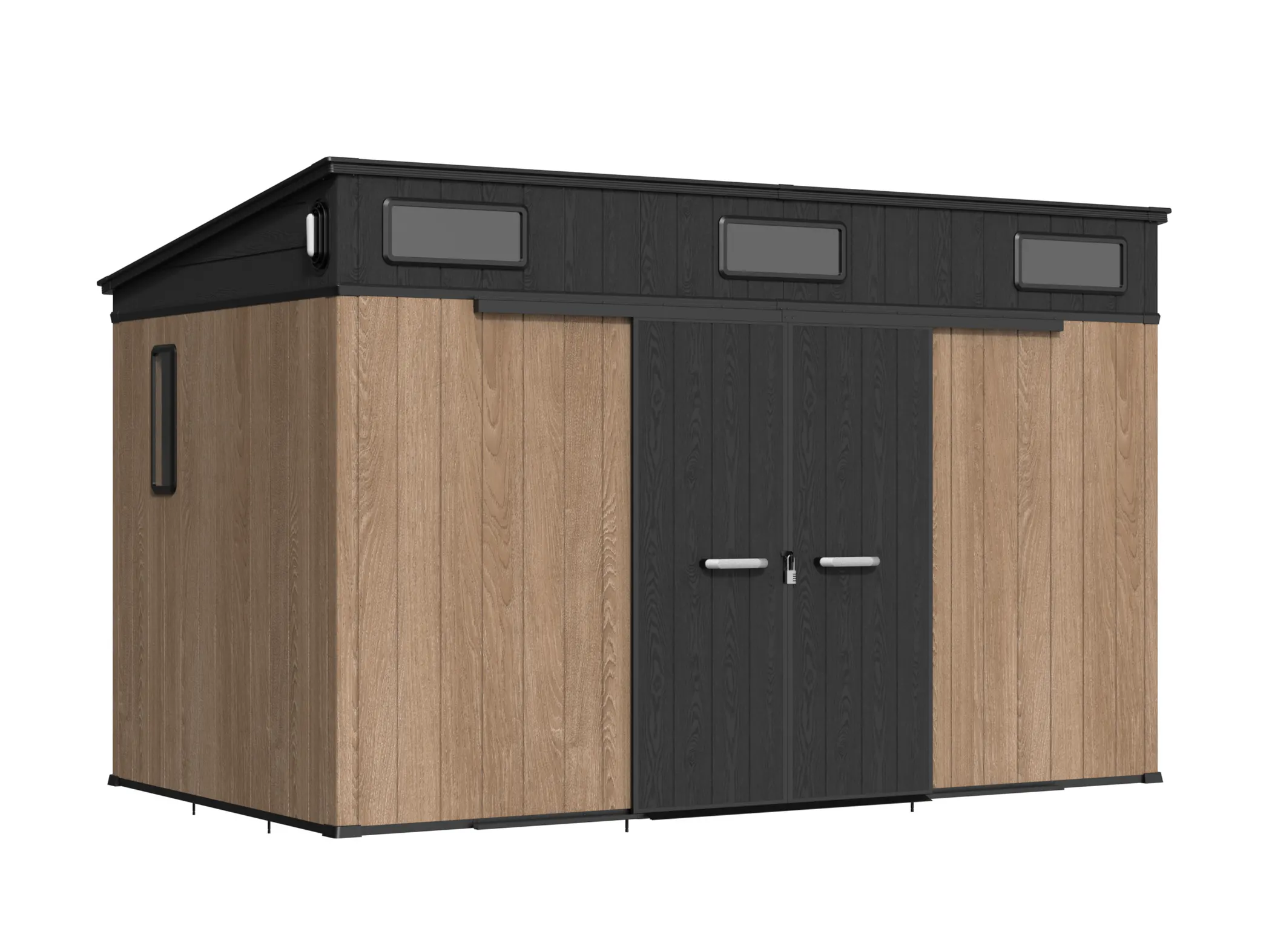 12 x 7 ft Pent Roof Resin Storage Shed | KC2 3 12x7-ft-pent-roof-resin-storage-shed-kc2-product-3