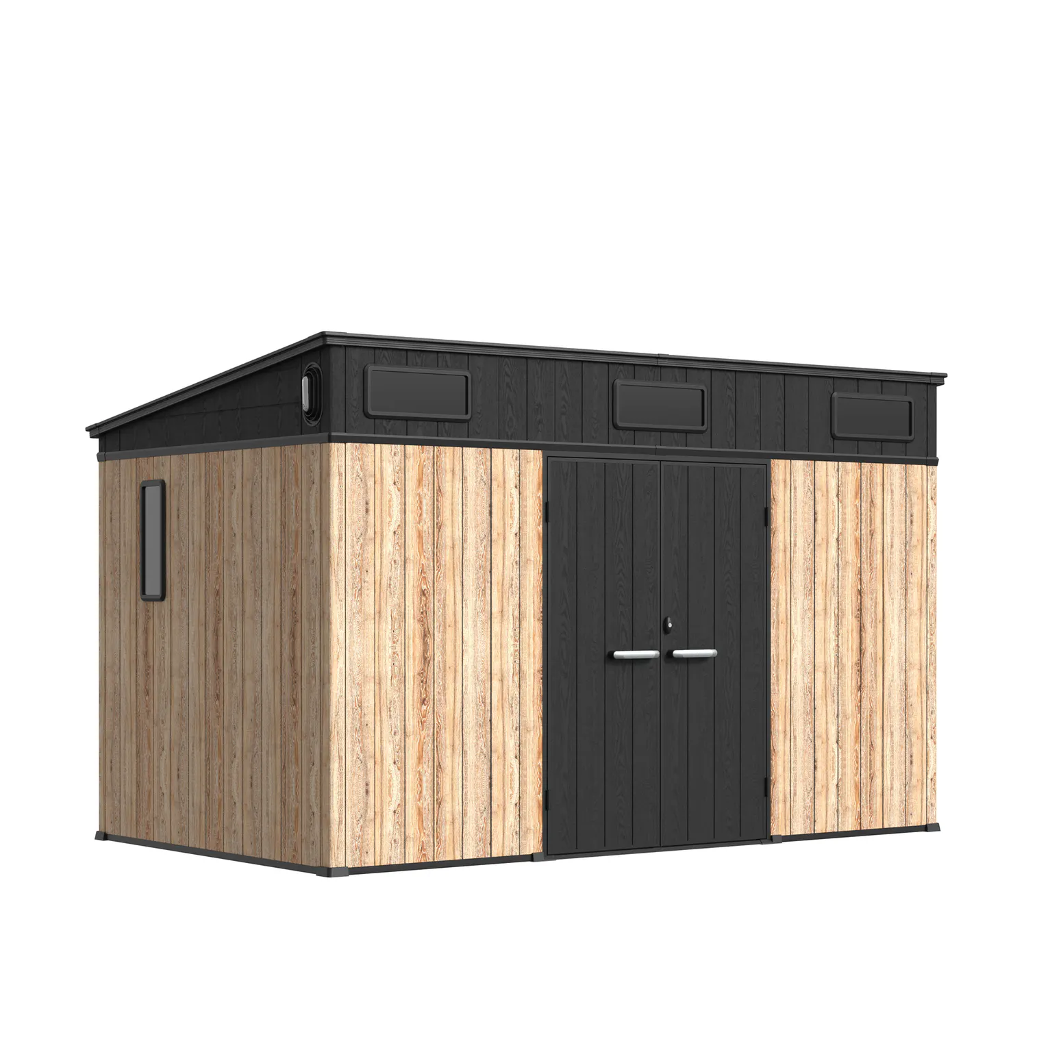 12 x 7 ft Pent Roof Resin Storage Shed | KC2 4 12x7-ft-pent-roof-resin-storage-shed-kc2-product-4