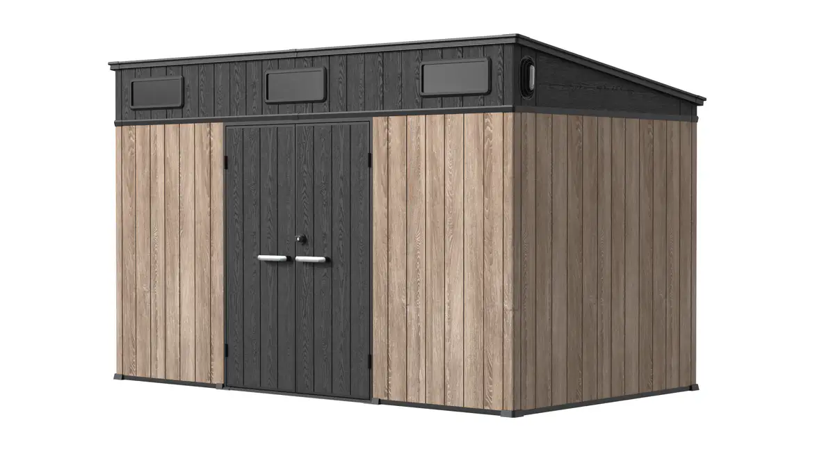12 x 7 ft Pent Roof Resin Storage Shed | KC2 5 12x7-ft-pent-roof-resin-storage-shed-kc2-product-5