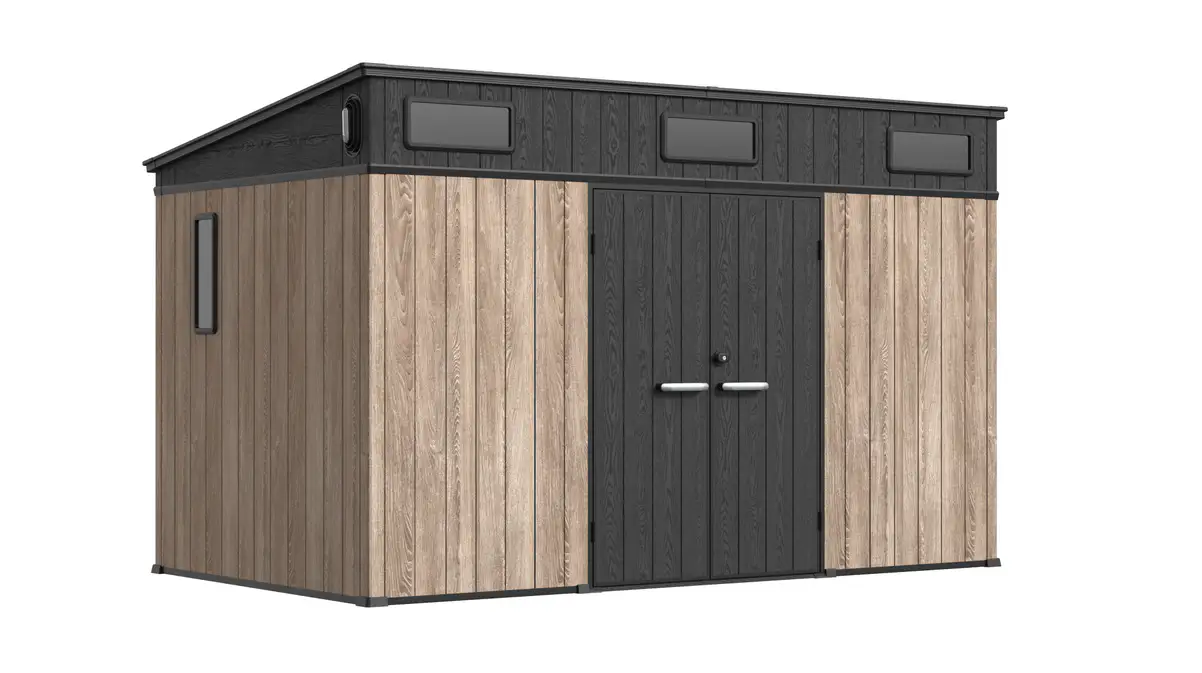 12 x 7 ft Pent Roof Resin Storage Shed | KC2 7 12x7-ft-pent-roof-resin-storage-shed-kc2-product-7