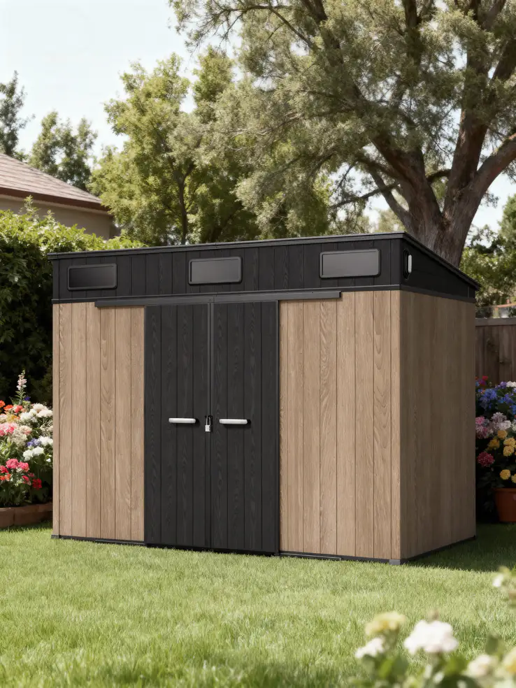 12x7-ft-pent-roof-resin-storage-shed-kc2-scene-2