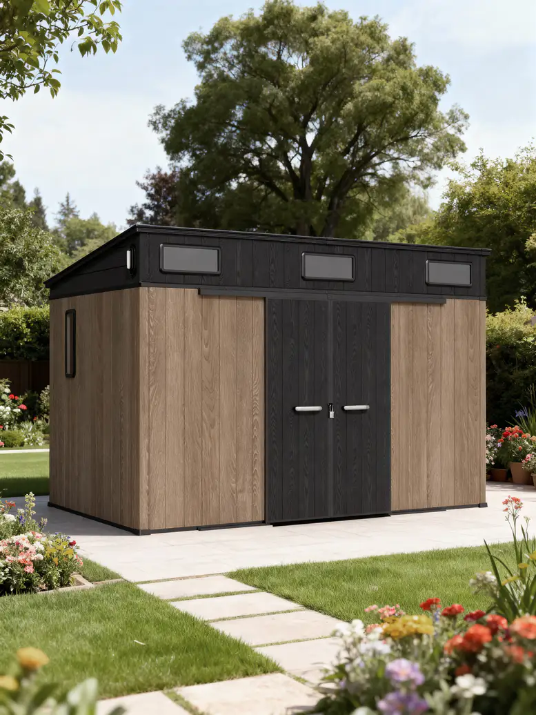 12x7-ft-pent-roof-resin-storage-shed-kc2-scene-3