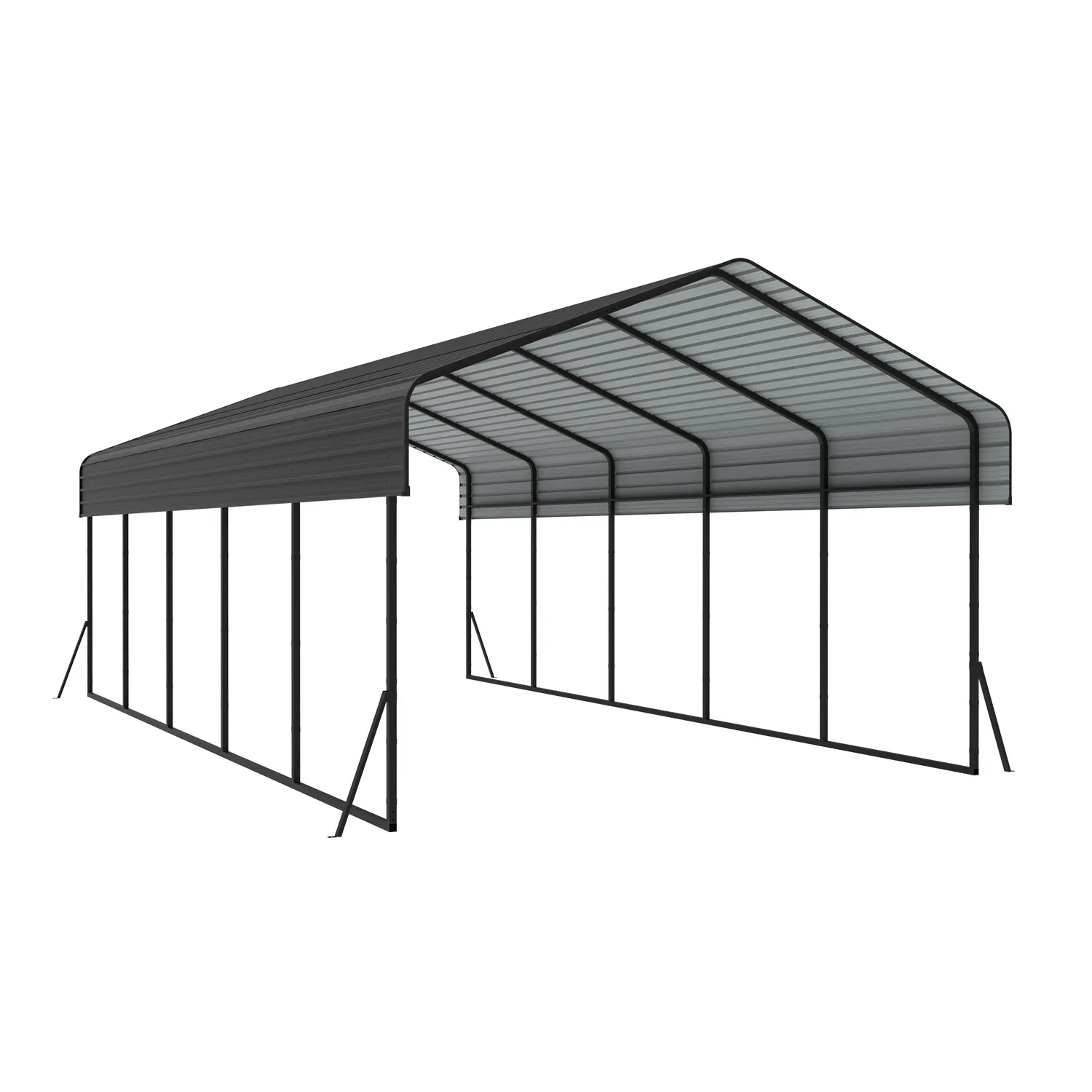 13x26-ft-open-sided-metal-carport-with-horizontal-tile-roof-product-4