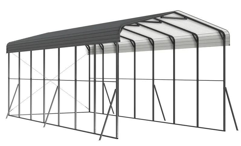 14x35-ft-open-sided-metal-carport-with-horizontal-tile-roof-product