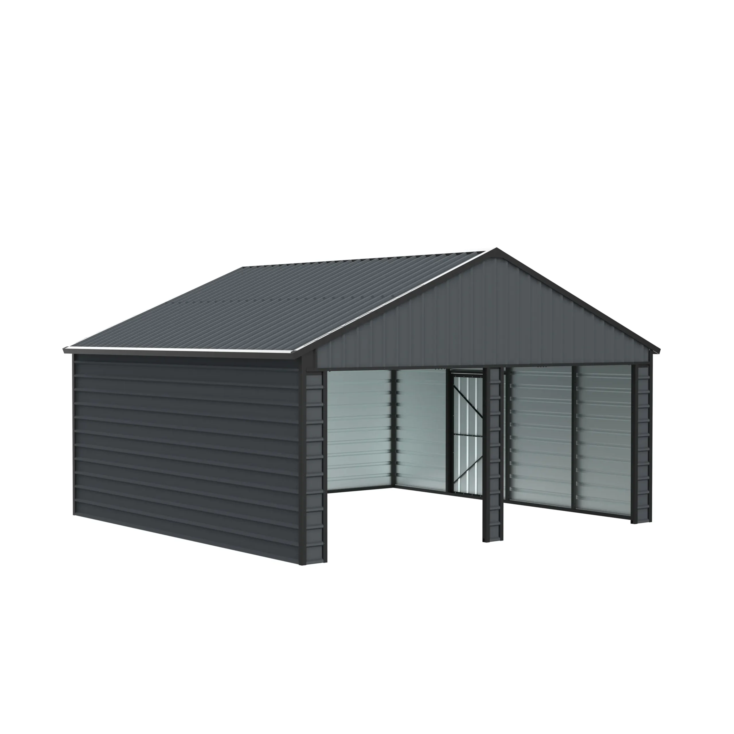 21 x 19 ft Multi-Car Metal Garage 3 21x19-ft-multi-car-metal-garage-product-3-scaled