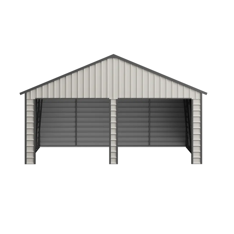 21 x 19 ft Multi-Car Metal Garage 4 21x19-ft-multi-car-metal-garage-product-4