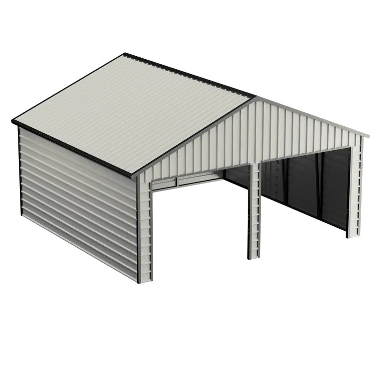 21 x 19 ft Multi-Car Metal Garage 6 21x19-ft-multi-car-metal-garage-product-6