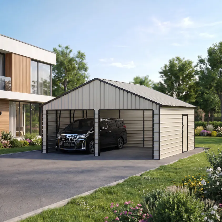 21x19-ft-multi-car-metal-garage-scene-2