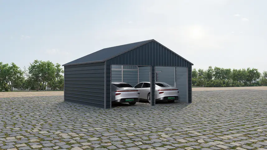 21x19-ft-multi-car-metal-garage-scene-3