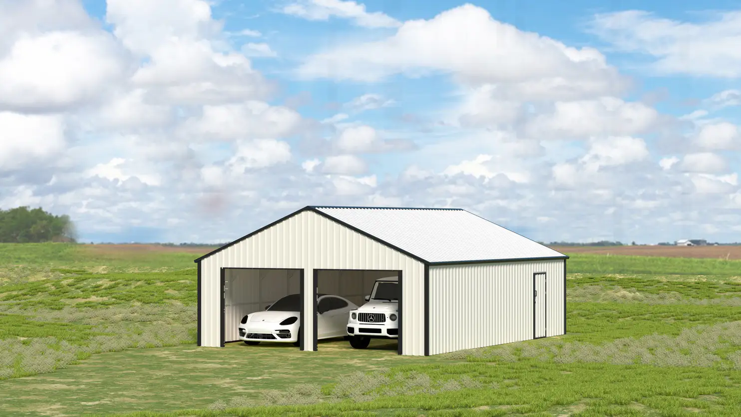 23x22-ft-multi-car-metal-garage-scene-11