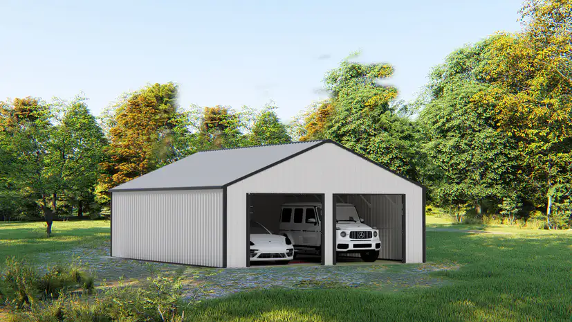 23x22-ft-multi-car-metal-garage-scene-2