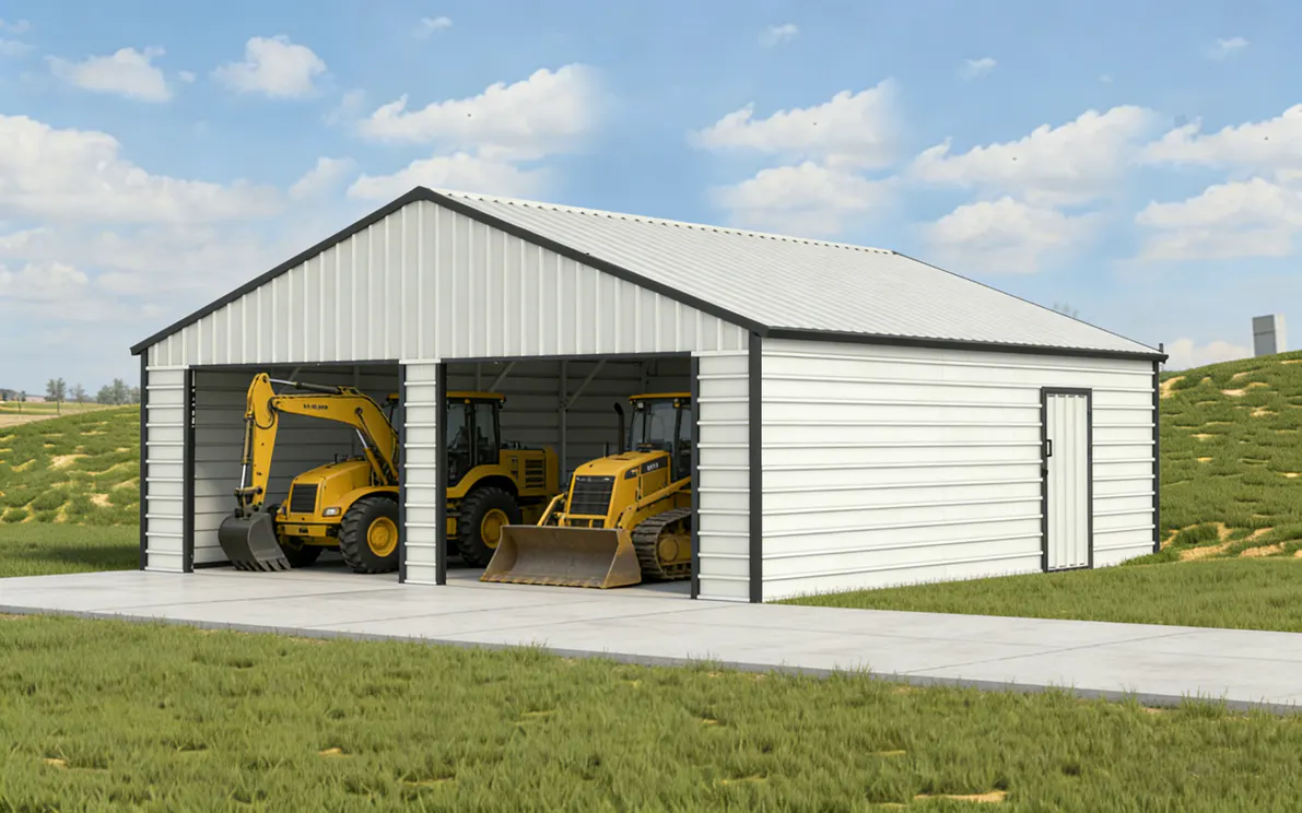 23x22-ft-multi-car-metal-garage-scene-5