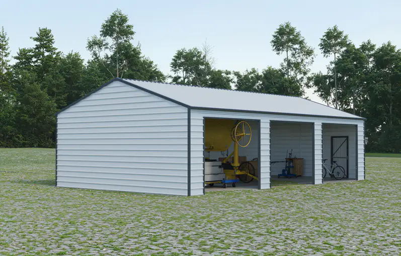 23x40-ft-multi-car-metal-garage-scene-1