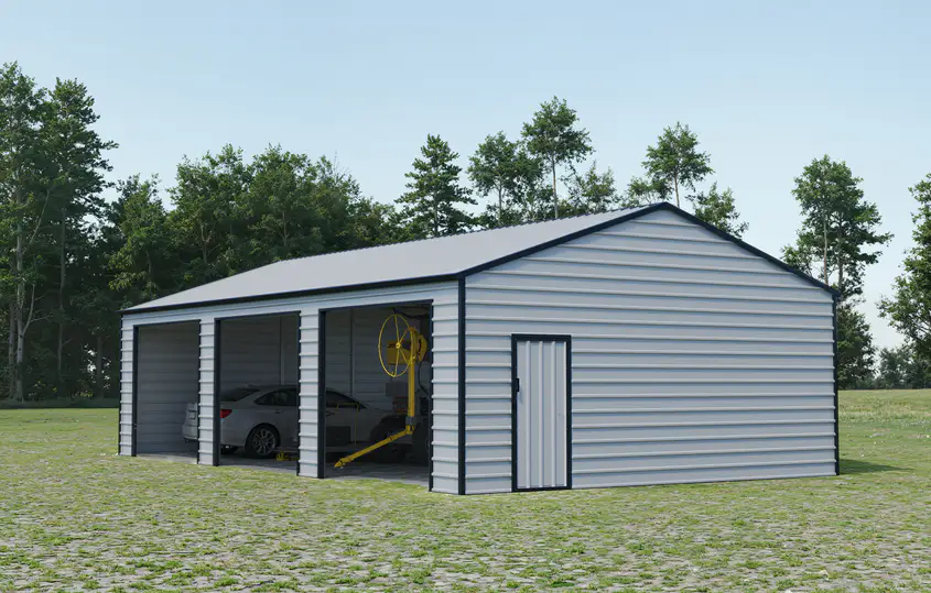 23x40-ft-multi-car-metal-garage-scene-2