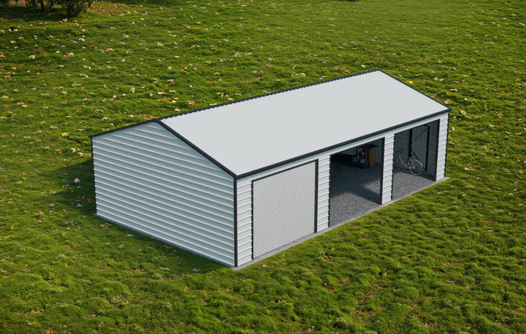 23x40-ft-multi-car-metal-garage-scene-3