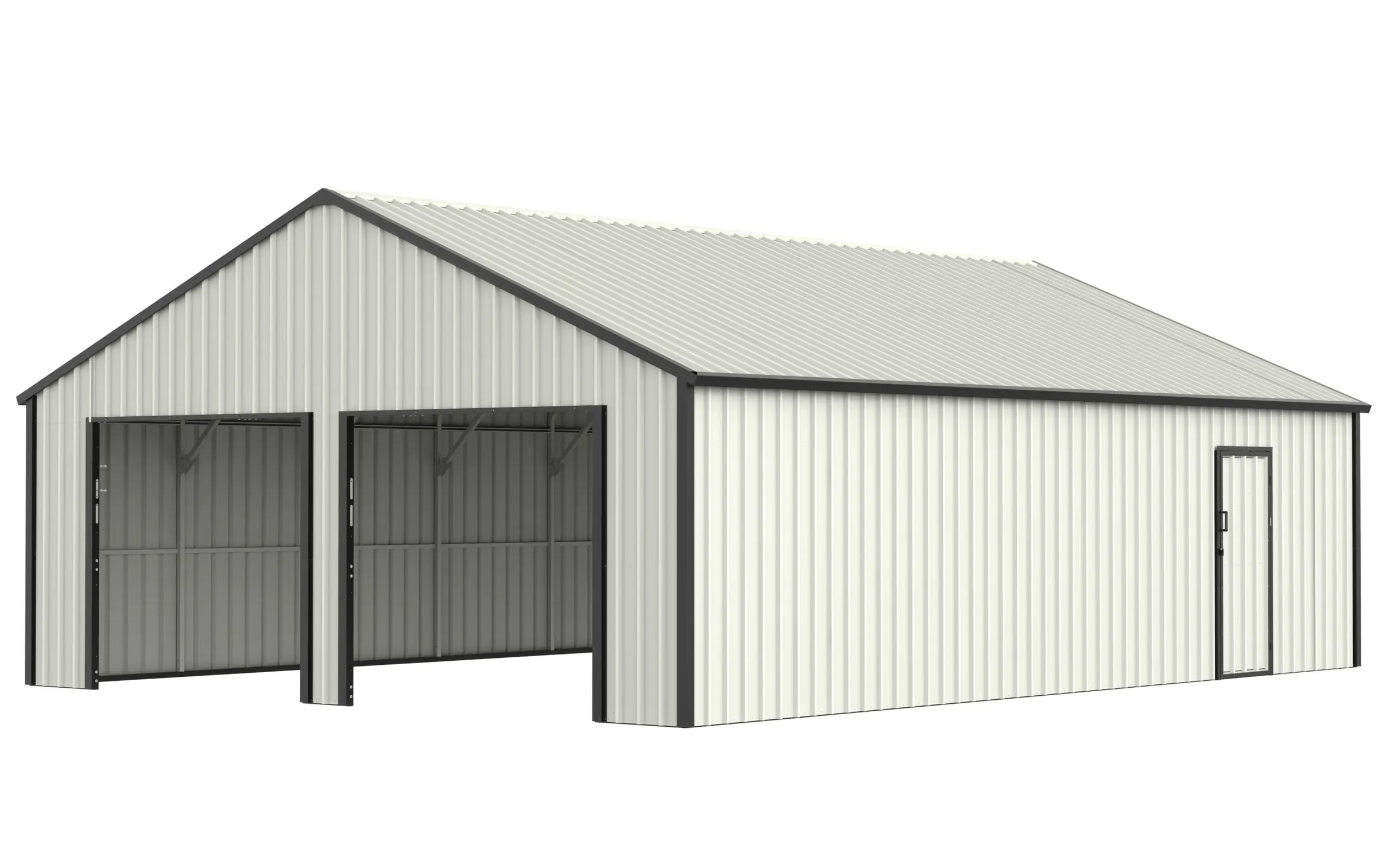 25 x 33 ft Multi-Car Metal Garage 2 25x33-ft-multi-car-metal-garage-product-2