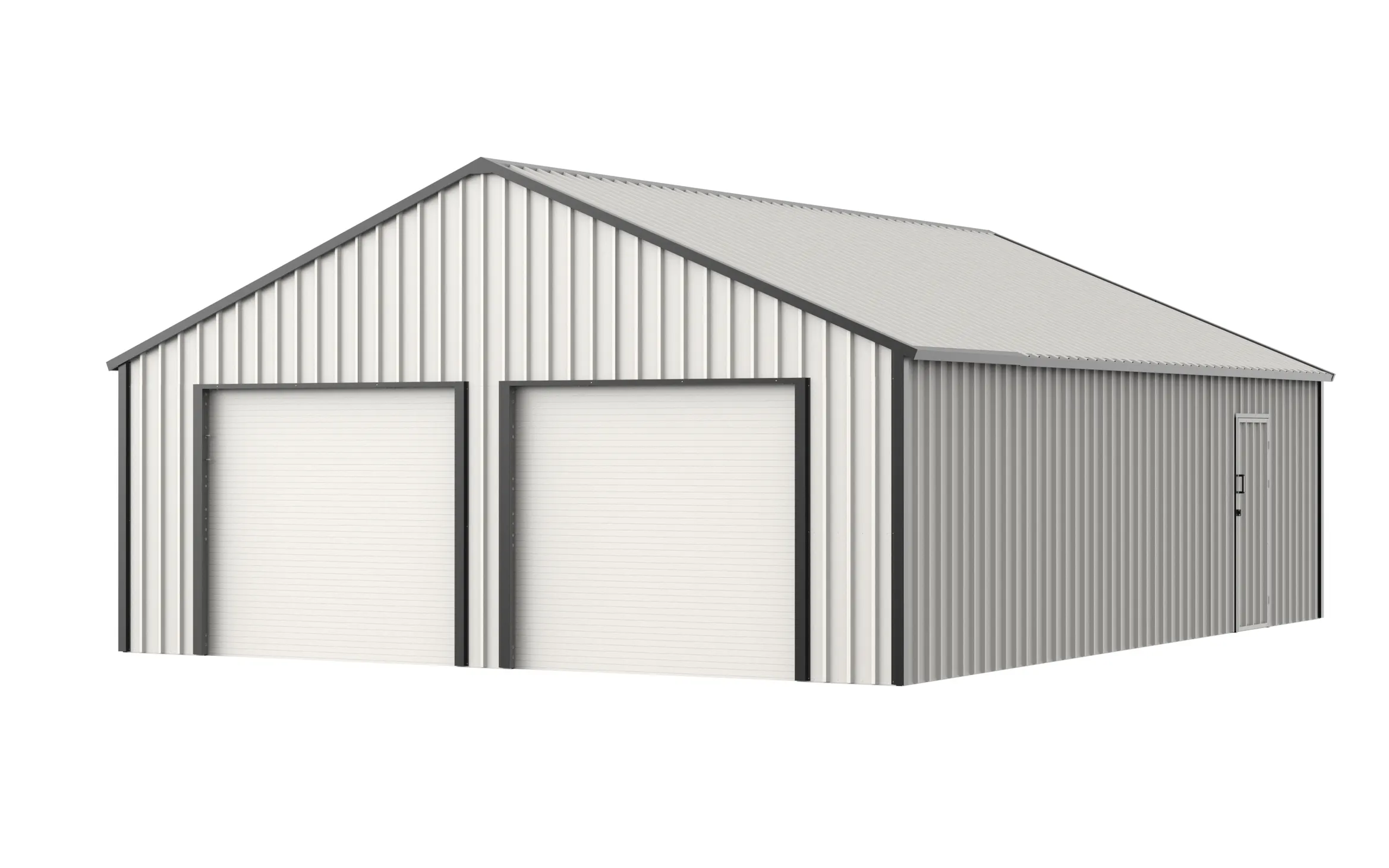 25 x 33 ft Multi-Car Metal Garage 4 25x33-ft-multi-car-metal-garage-product-4