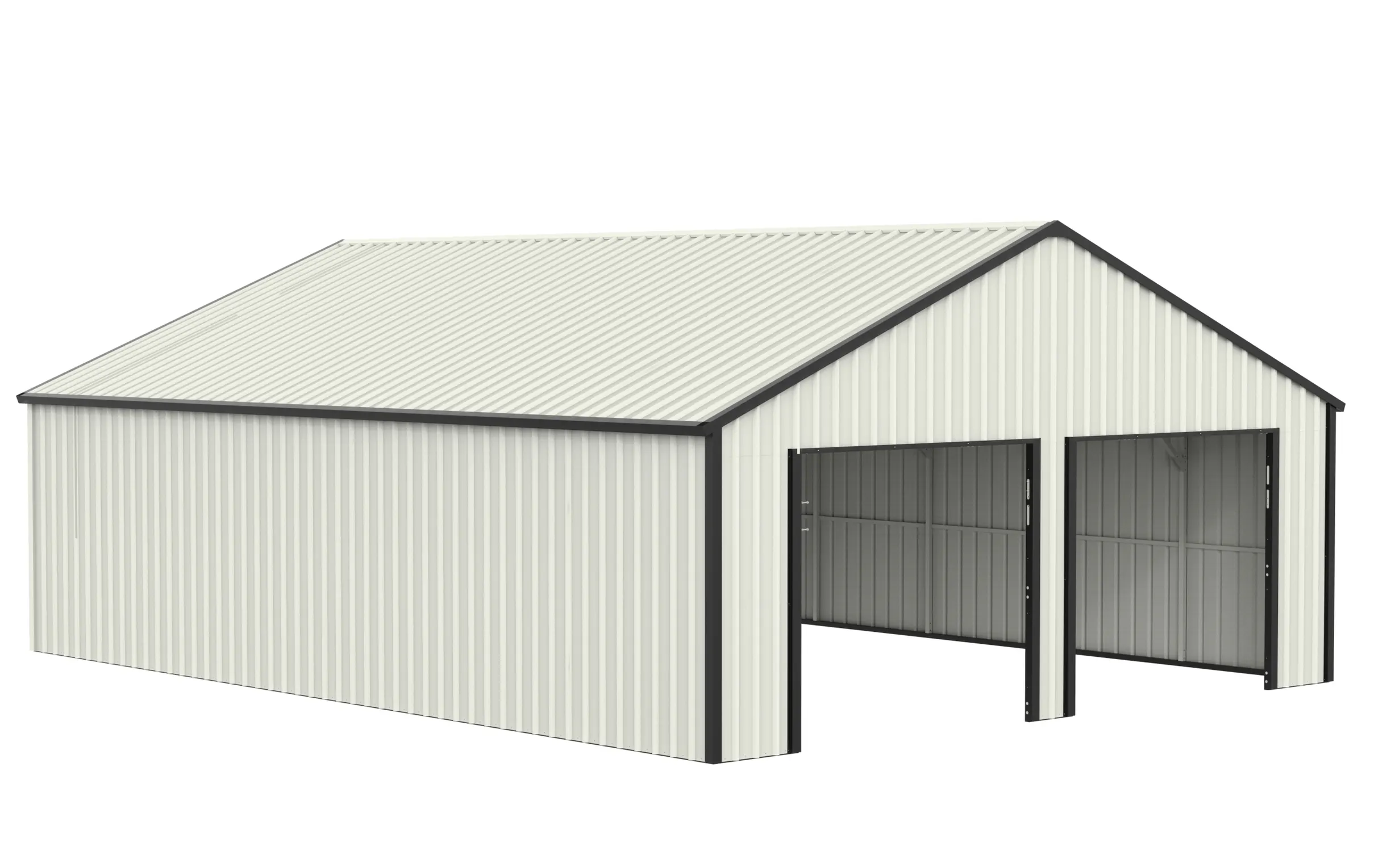 25 x 33 ft Multi-Car Metal Garage 6 25x33-ft-multi-car-metal-garage-product-6
