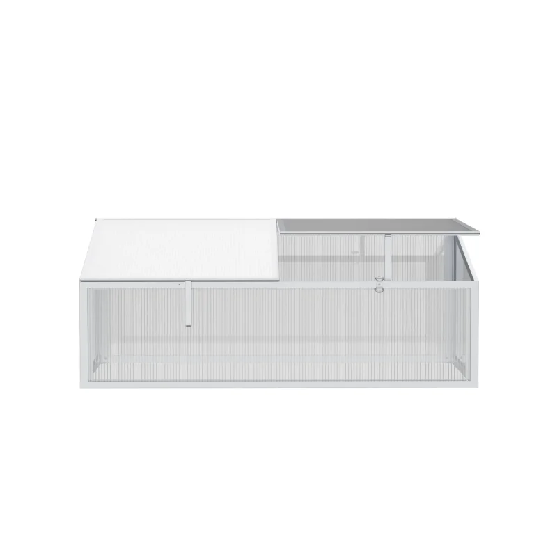 2 x 3.3 ft Aluminium Cold Frame Greenhouse 1 2x3.3-ft-aluminium-cold-frame-greenhouse-product-1