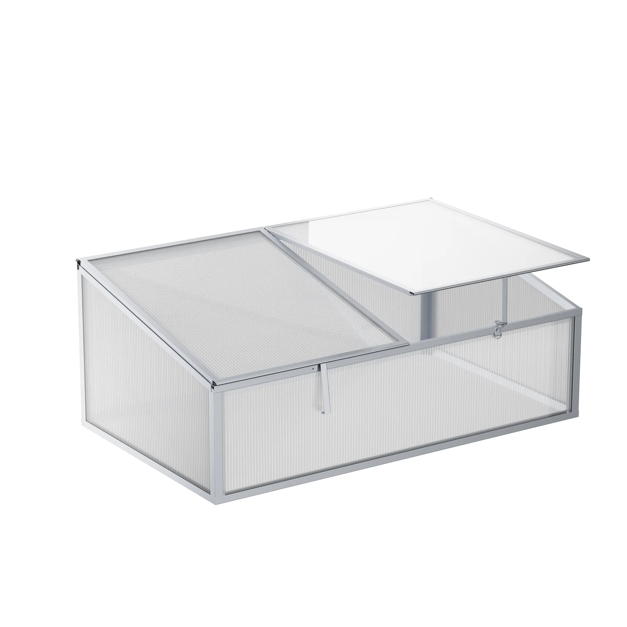 2 x 3.3 ft Aluminium Cold Frame Greenhouse 2 2x3.3-ft-aluminium-cold-frame-greenhouse-product-2