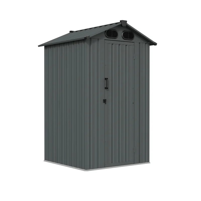 4 x 4 ft Gable Roof Metal Storage Shed | KS 1 4x4-ft-gable-roof-metal-storage-shed-ks-product-1