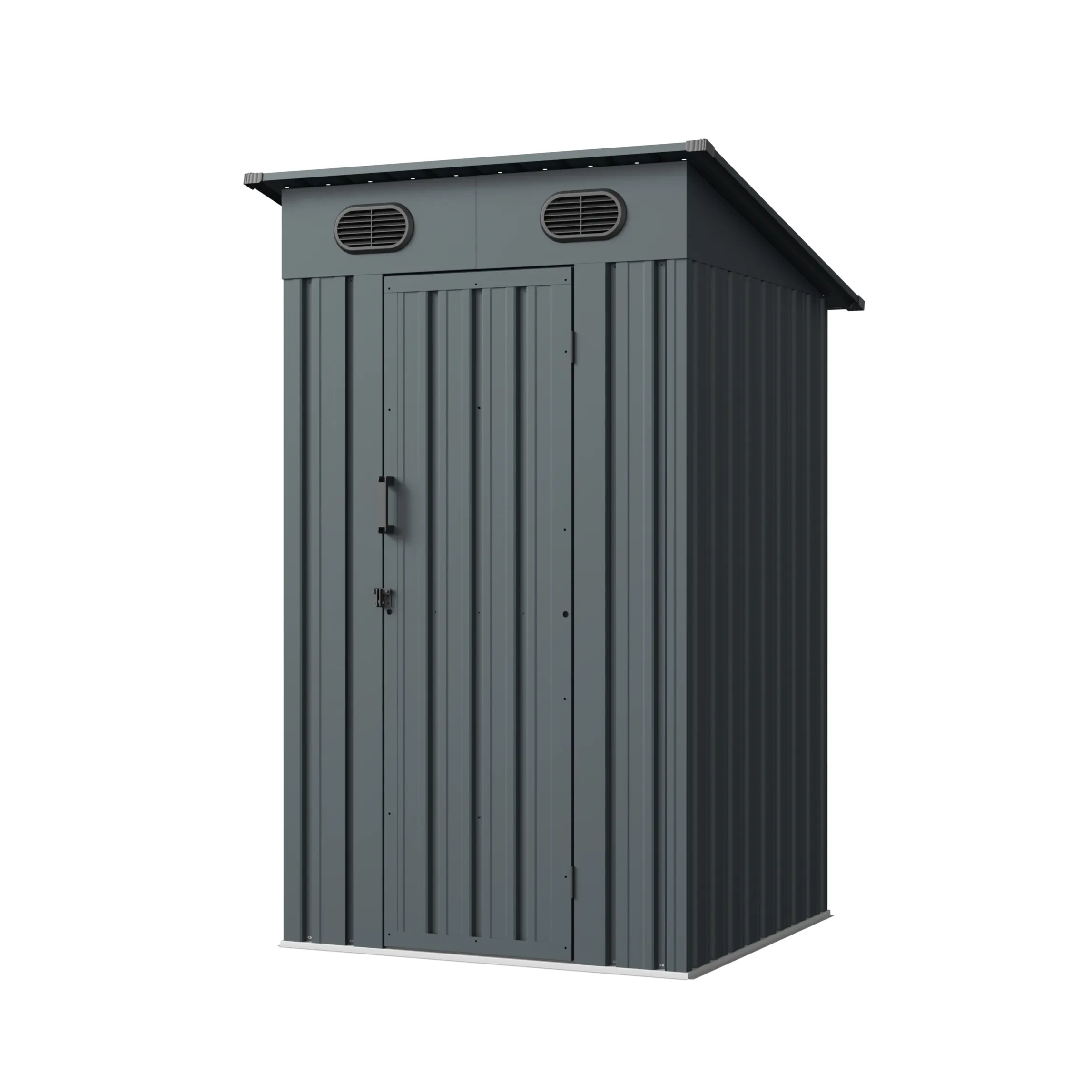 4 x 4 ft Pent Roof Metal Storage Shed | KS 2 4x4-ft-pent-roof-metal-storage-shed-ks-product-2
