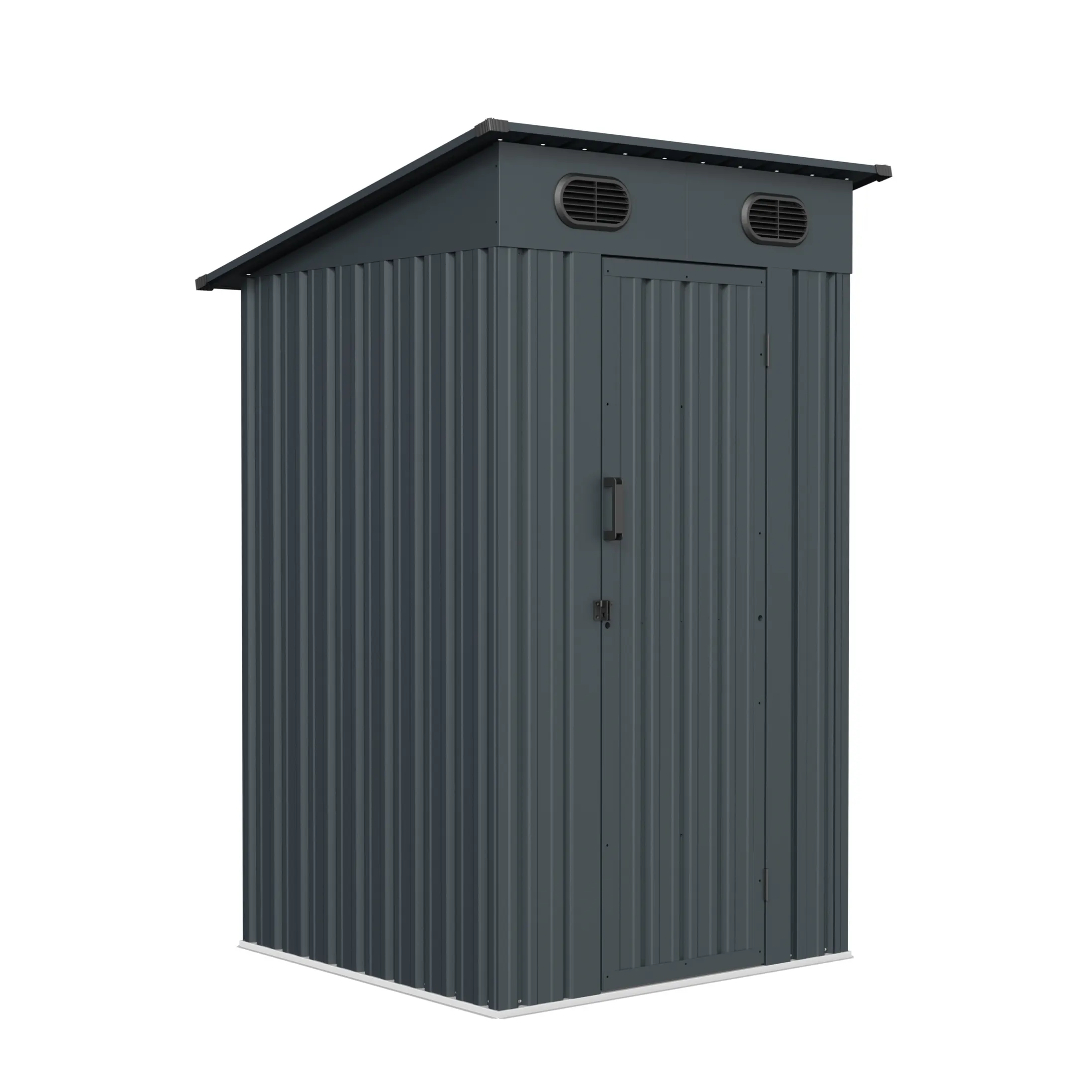 4 x 4 ft Pent Roof Metal Storage Shed | KS 3 4x4-ft-pent-roof-metal-storage-shed-ks-product-3