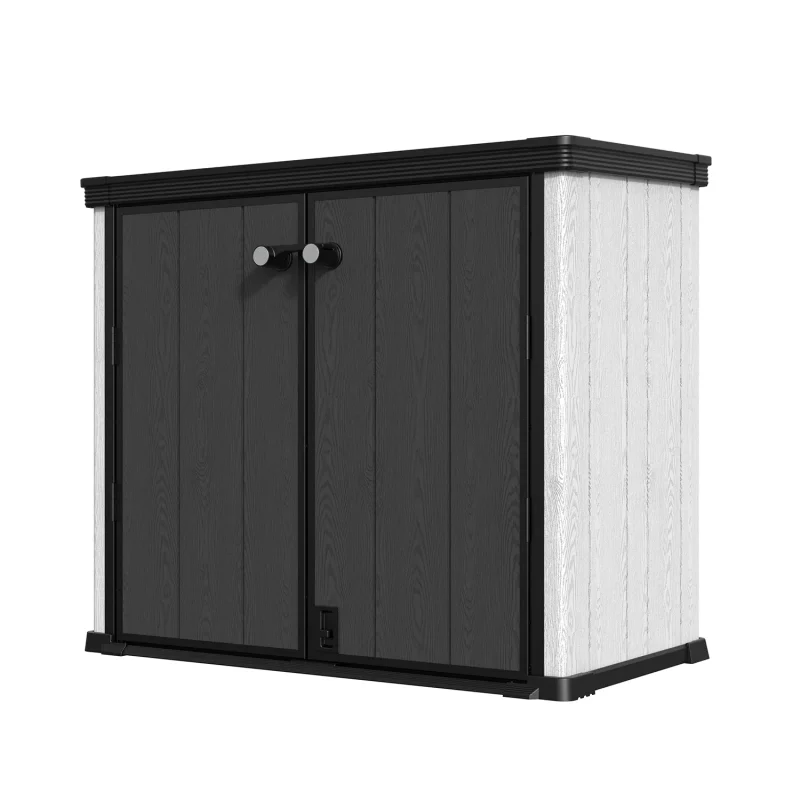 540 L Horizontal Resin Outdoor Storage Cabinet with Fixed Roof | KC2 6 540-l-horizontal-resin-outdoor-storage-cabinet-with-fixed-roof-kc2-product-1