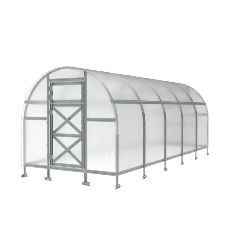 6.5 x 10.8 ft Steel Arched Roof Greenhouse 6 6.5x10.8-ft-steel-arched-roof-greenhouse-product-1
