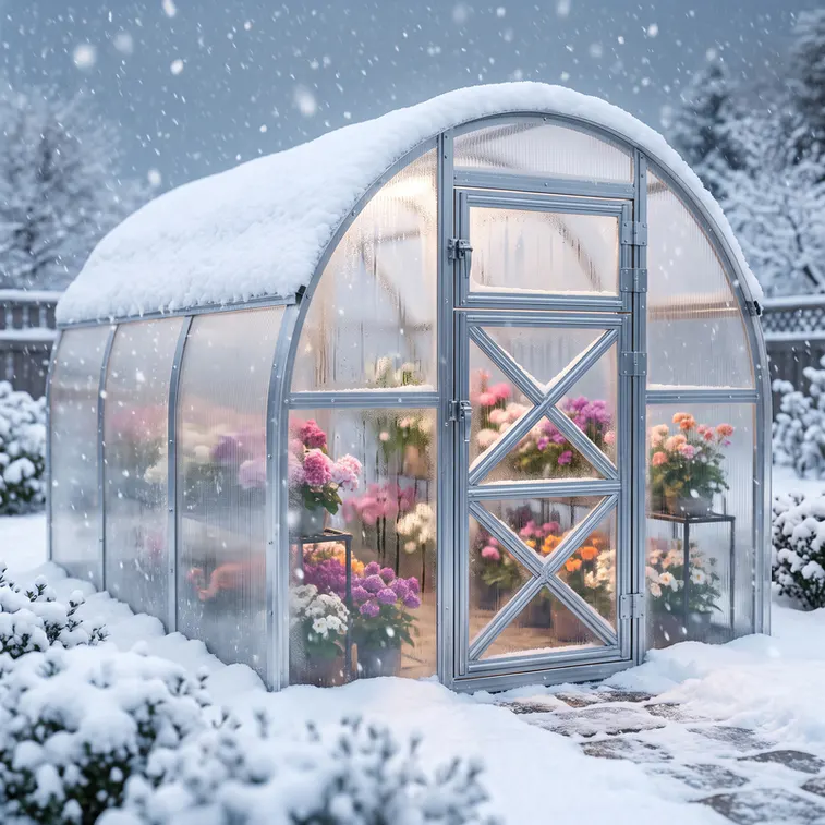 6.5x6.5-ft-steel-arched-roof-greenhouse-scene-2
