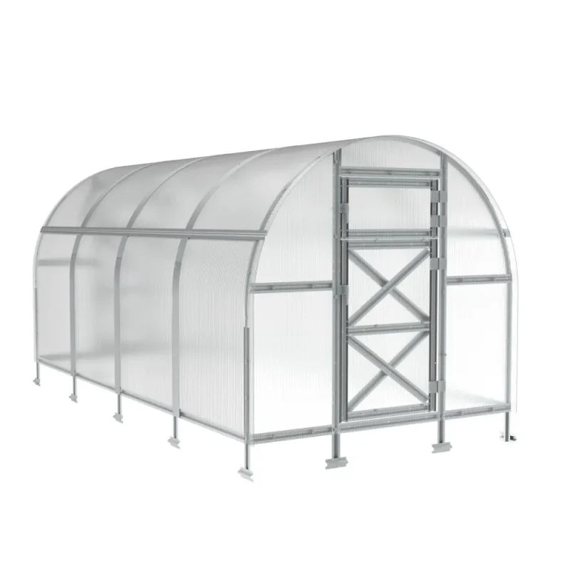 6.5 x 8.6 ft Steel Arched Roof Greenhouse 2 6.5x8.6-ft-steel-arched-roof-greenhouse-product-1
