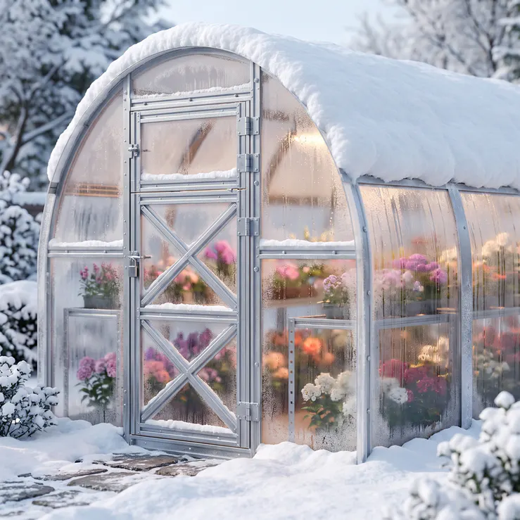 6.5x8.6-ft-steel-arched-roof-greenhouse-scene-2
