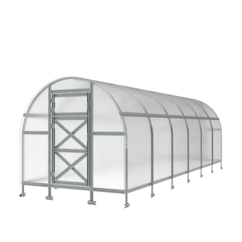 6.6 x 13 ft Steel Arched Roof Greenhouse 1 6.6x13-ft-steel-arched-roof-greenhouse-product-1