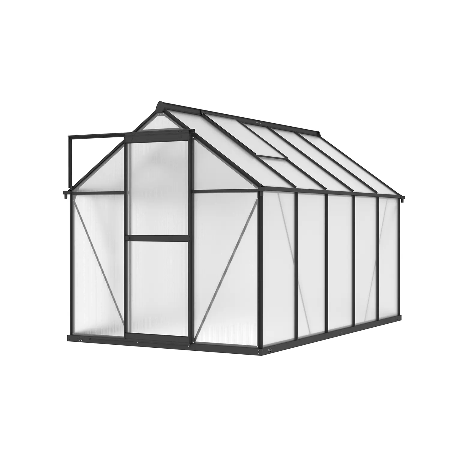 6 x 10 ft Aluminium Gable Roof Greenhouse | L Series 4 6x10-ft-aluminium-gable-roof-greenhouse-l-series-product-4