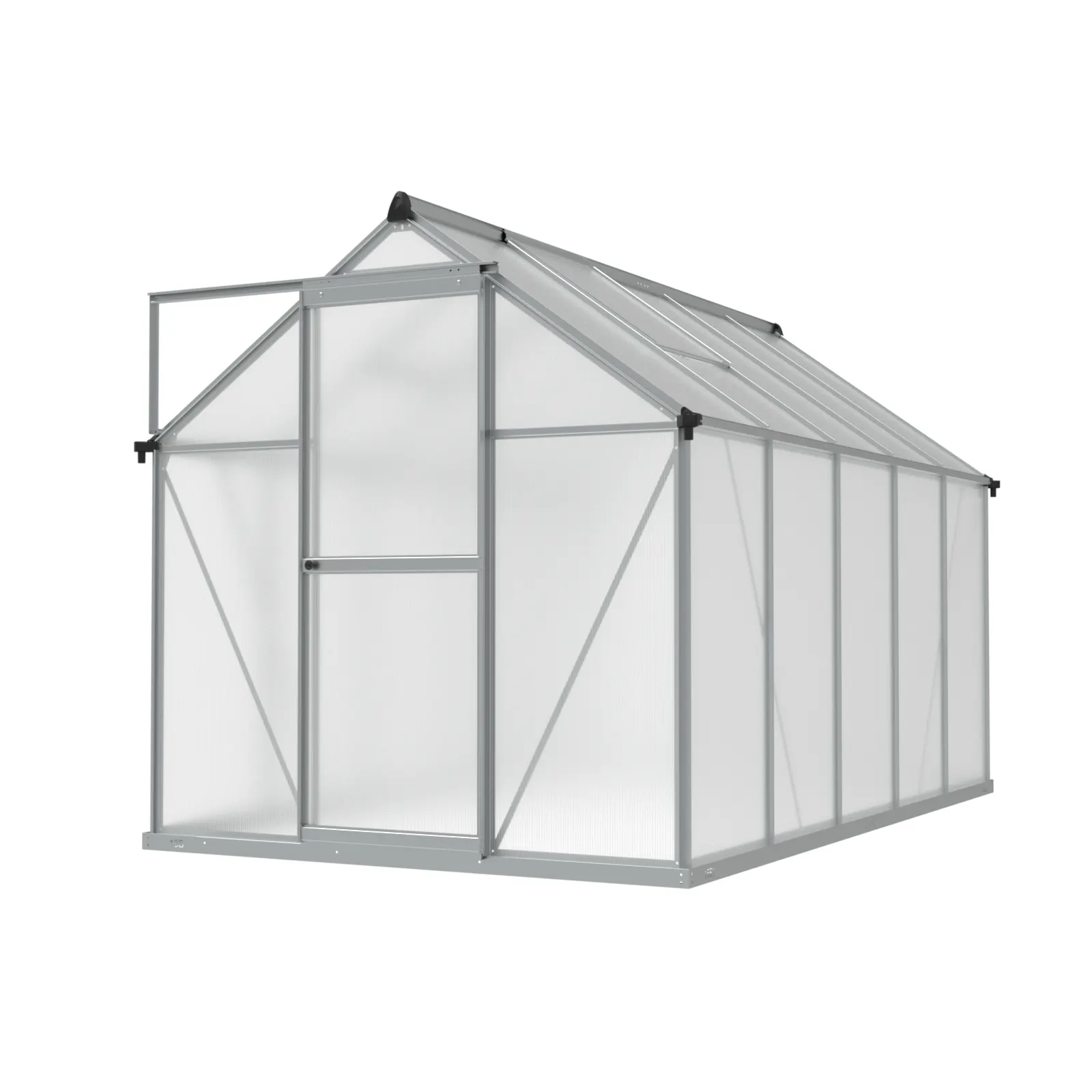 6 x 10 ft Aluminium Gable Roof Greenhouse | L Series 6 6x10-ft-aluminium-gable-roof-greenhouse-l-series-product-6