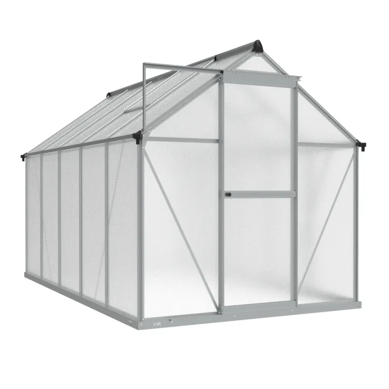 6 x 10 ft Aluminium Gable Roof Greenhouse | L Series 7 6x10-ft-aluminium-gable-roof-greenhouse-l-series-product-7