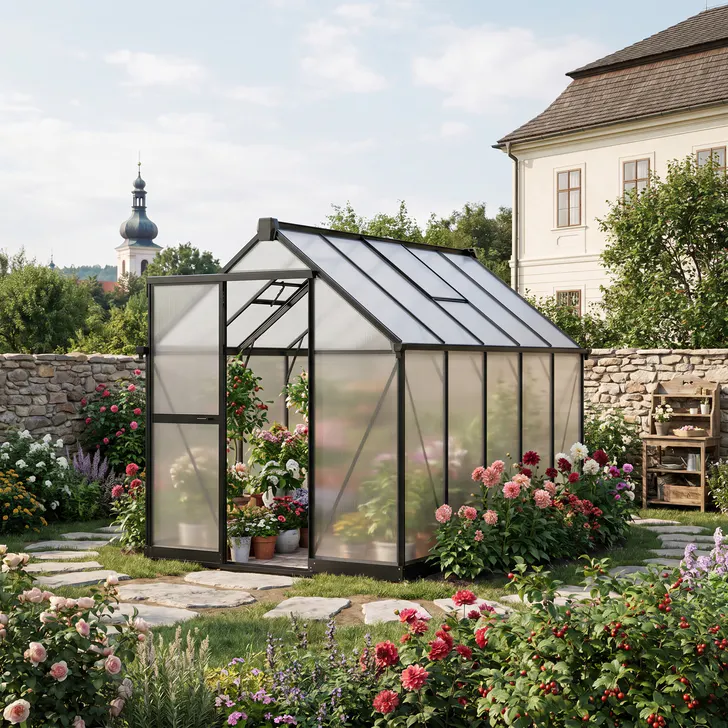 6x10-ft-aluminium-gable-roof-greenhouse-with-polycarbonate-panels-s-series-scene-1