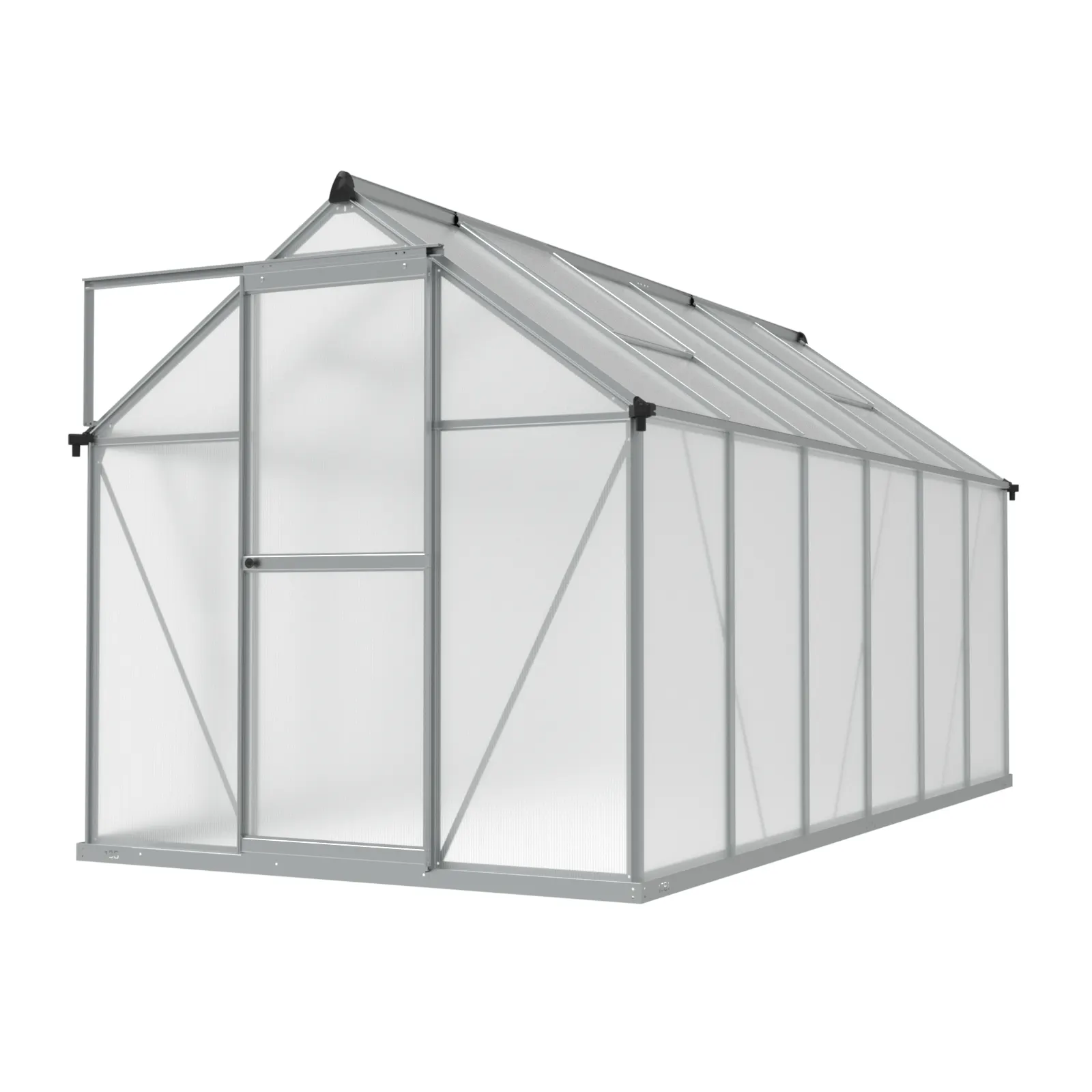 6 x 12 ft Aluminium Gable Roof Greenhouse | L Series 2 6x12-ft-aluminium-gable-roof-greenhouse-l-series-product-2