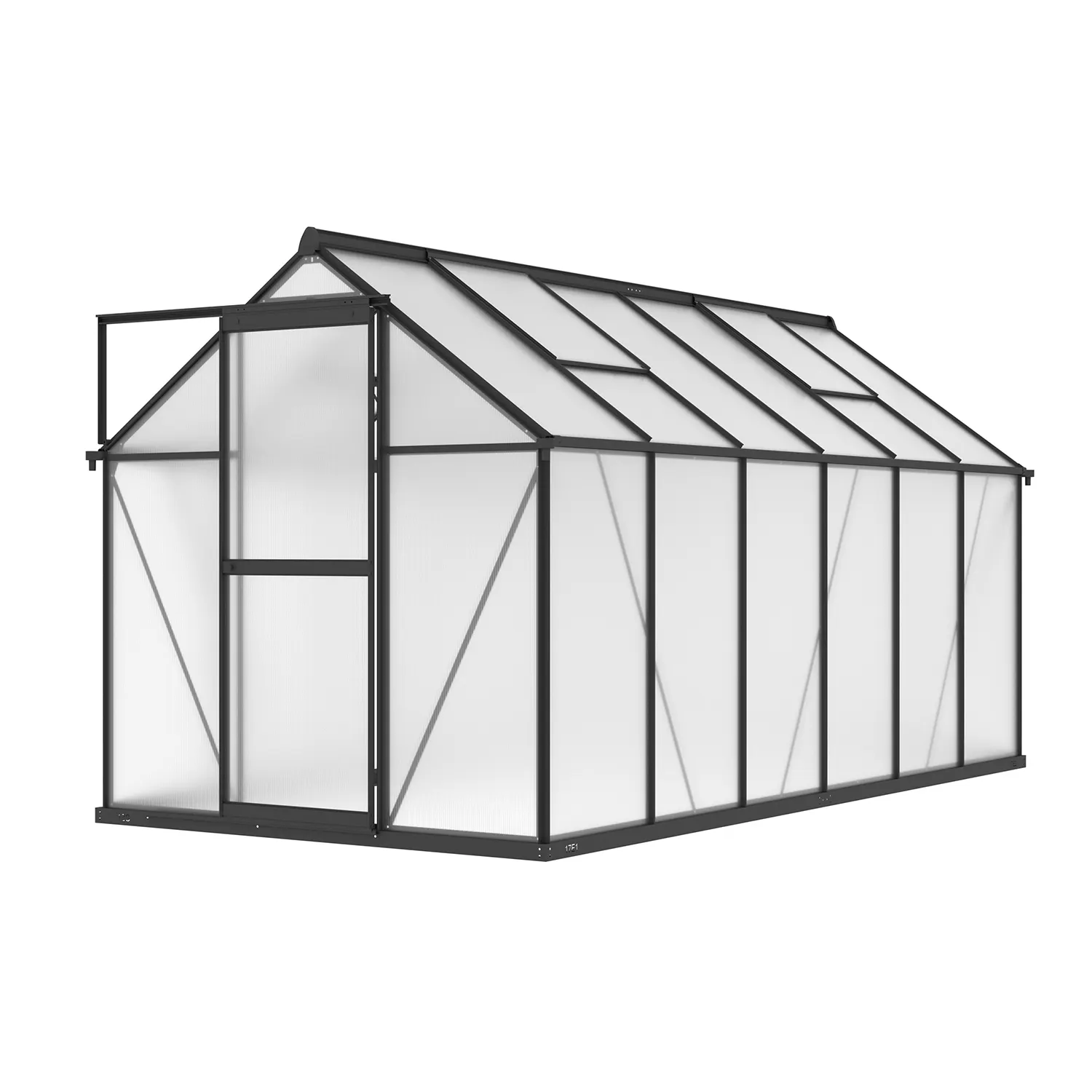 6 x 12 ft Aluminium Gable Roof Greenhouse | L Series 5 6x12-ft-aluminium-gable-roof-greenhouse-l-series-product-5