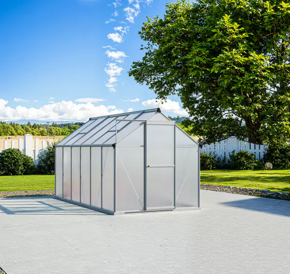 6x12-ft-aluminium-gable-roof-greenhouse-l-series-scene-1