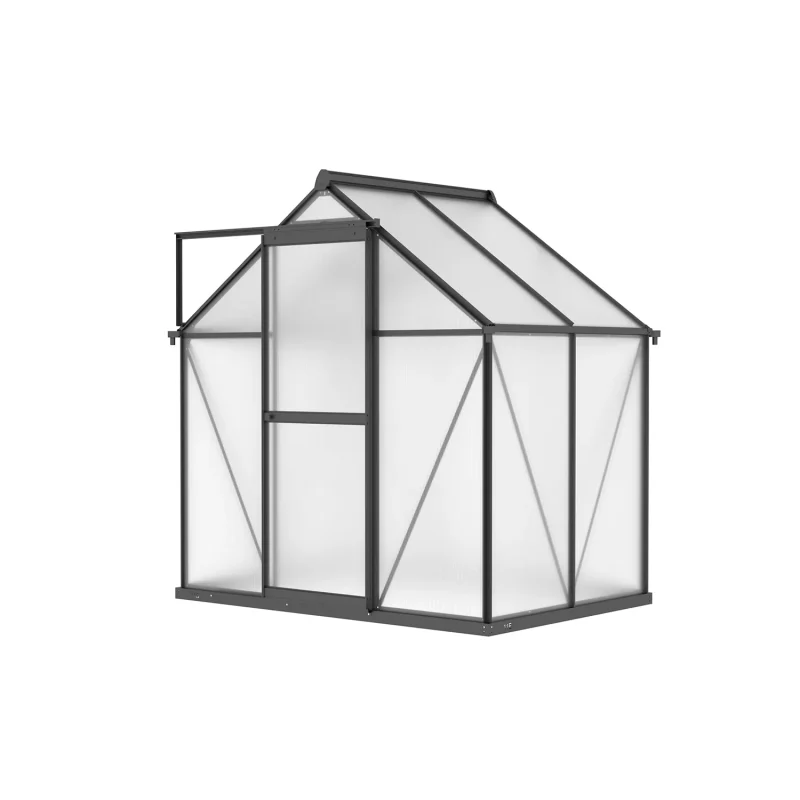 6 x 4 ft Aluminium Gable Roof Greenhouse | L Series 4 6x4-ft-aluminium-gable-roof-greenhouse-l-series-product-1