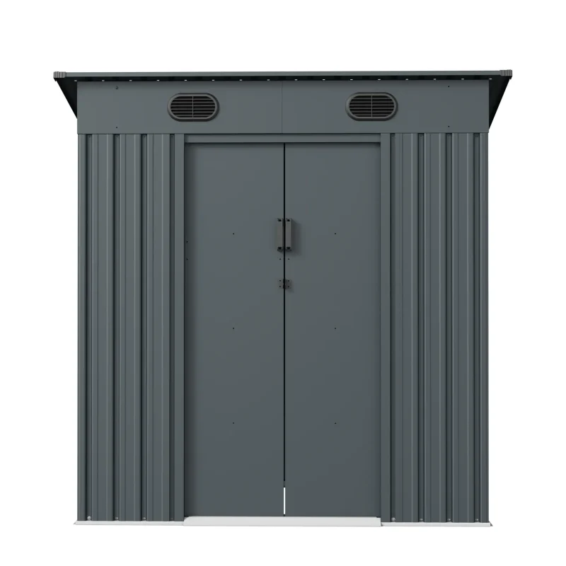 6 x 4 ft Pent Roof Metal Storage Shed | KS 7 6x4-ft-pent-roof-metal-storage-shed-ks-product-1