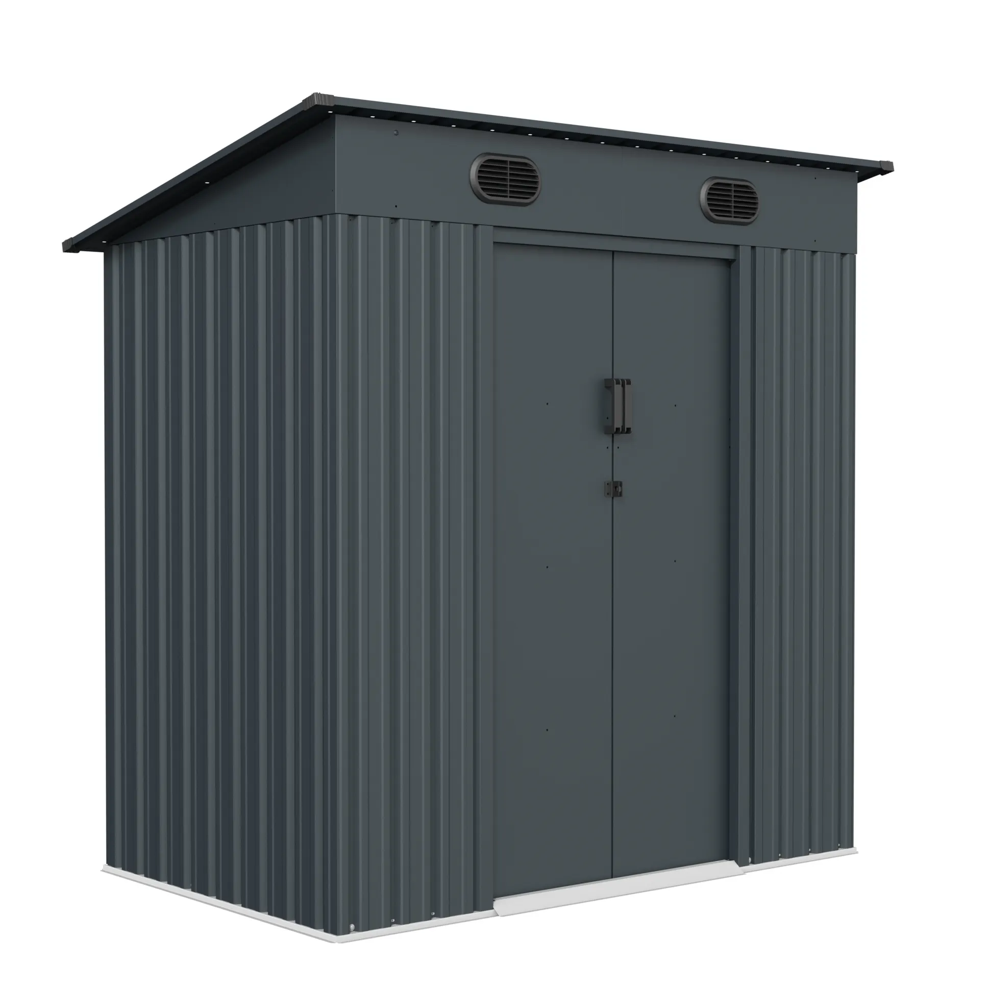 6 x 4 ft Pent Roof Metal Storage Shed | KS 3 6x4-ft-pent-roof-metal-storage-shed-ks-product-3