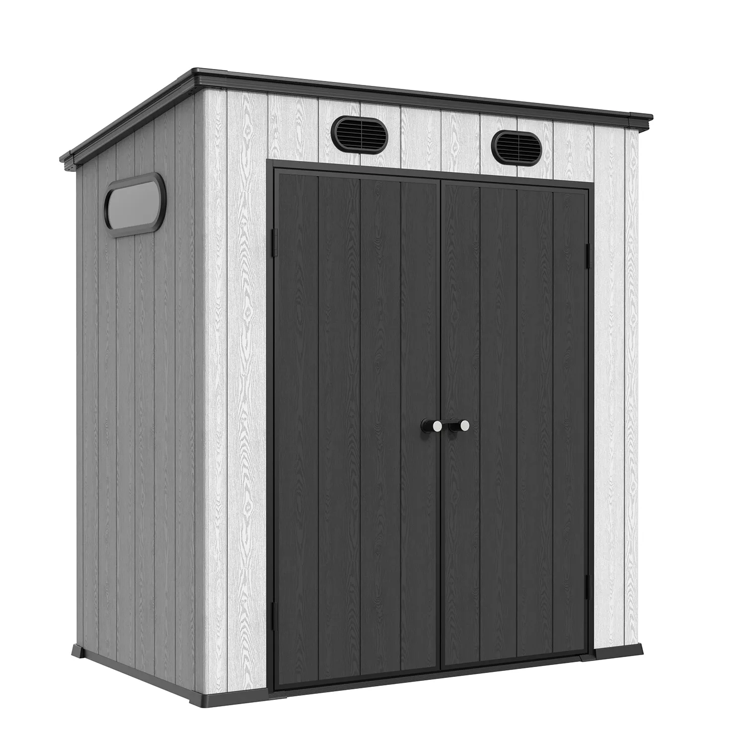 6 x 4 ft Pent Roof Resin Storage Shed | KC 2 6x4-ft-pent-roof-resin-storage-shed-kc-product-2