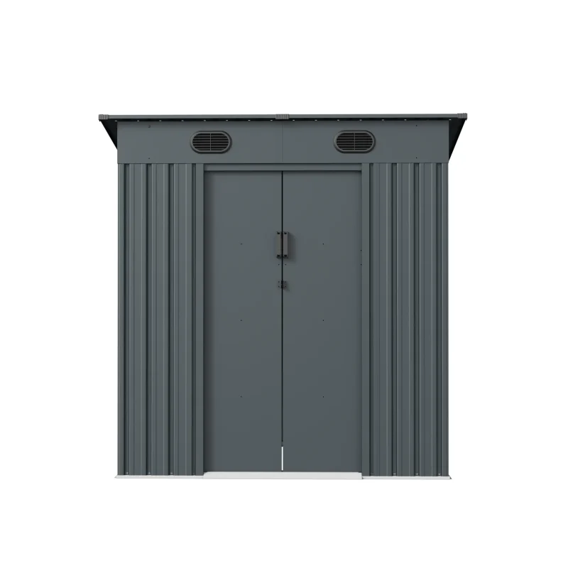 6 x 5 ft Pent Roof Metal Storage Shed | KS 6 6x5-ft-pent-roof-metal-storage-shed-ks-product-1