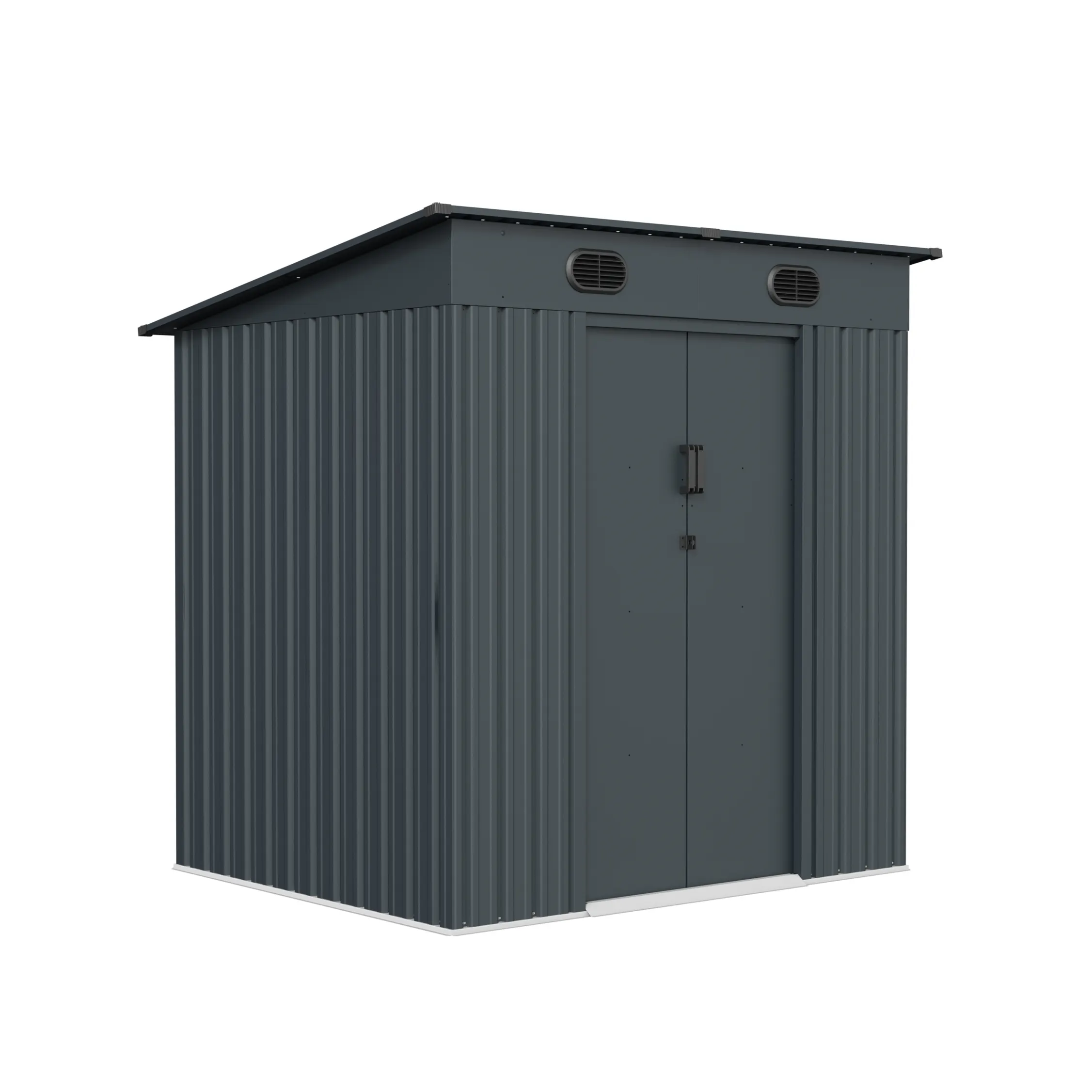 6 x 5 ft Pent Roof Metal Storage Shed | KS 2 6x5-ft-pent-roof-metal-storage-shed-ks-product-2