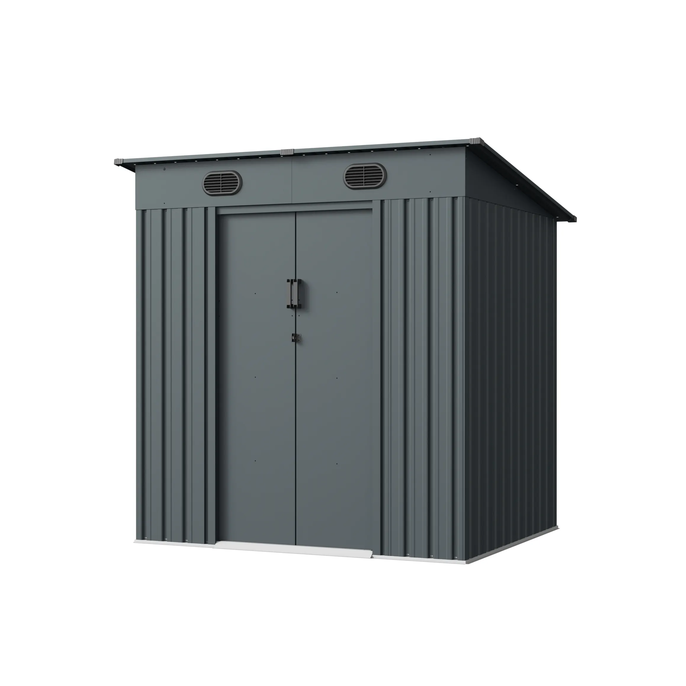 6 x 5 ft Pent Roof Metal Storage Shed | KS 3 6x5-ft-pent-roof-metal-storage-shed-ks-product-3