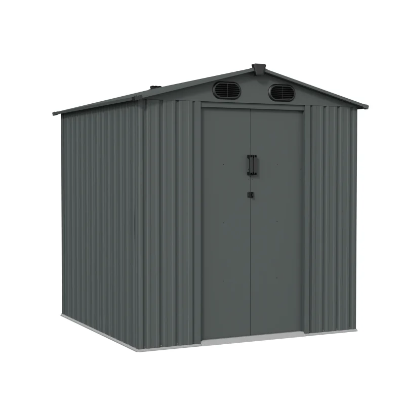 6 x 6 ft Gable Roof Metal Storage Shed | KS 8 6x6-ft-gable-roof-metal-storage-shed-ks-product-4