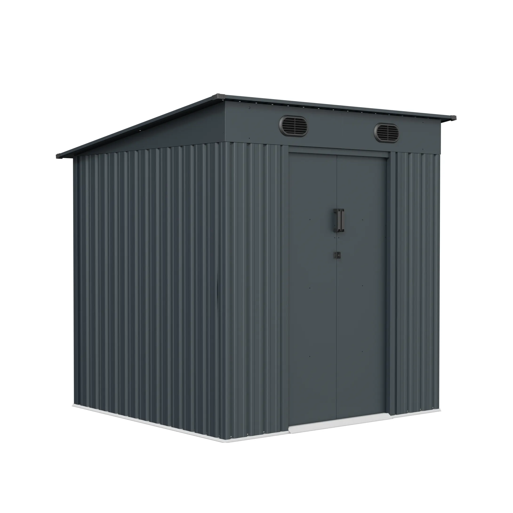 6 x 6 ft Pent Roof Metal Storage Shed | KS 2 6x6-ft-pent-roof-metal-storage-shed-ks-product-2