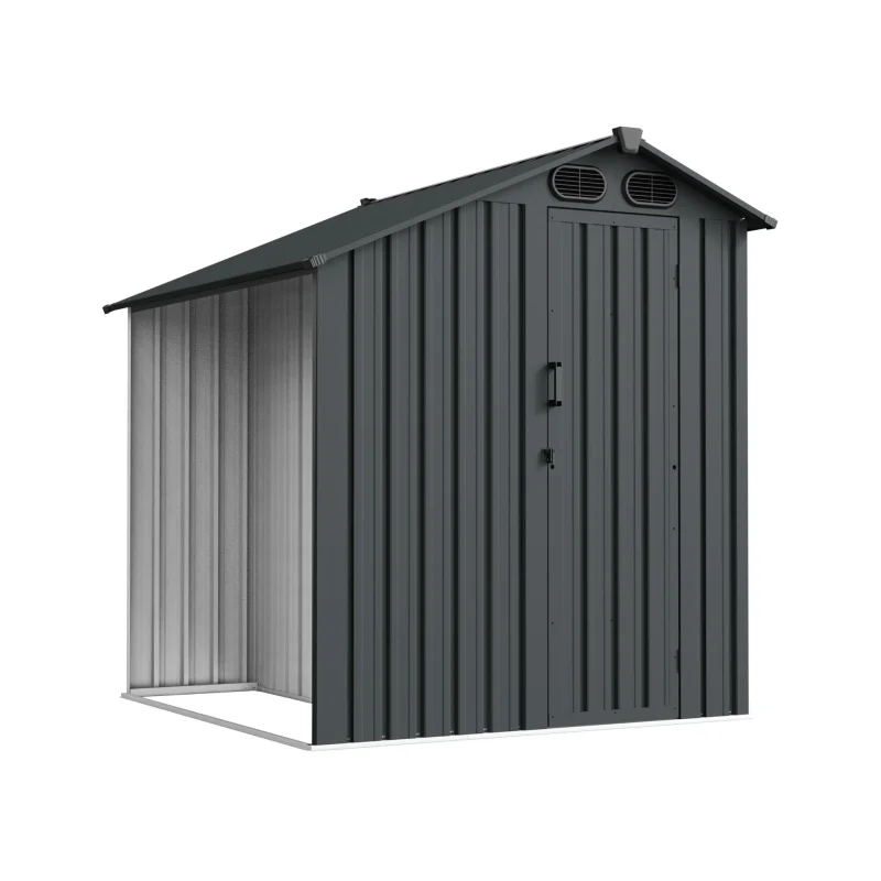 6 x 6 ft Special-Shaped Gable Roof Metal Storage Shed | KS 7 6x6-ft-special-shaped-gable-roof-metal-storage-shed-ks-product-1